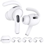AHASTYLE Apple AirPods Pro 2 öronkrokar, 3 par, Storlek L - Vit