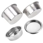 4 st 51 mm kaffefilterersättningsfilterkorg för kaffebottenlös portafilter för Delonghi espressomaskindel