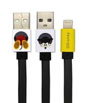 ERT GROUP Iphone Lightning 1m USB CABLE original and officially licensed Disney Mickey Gray