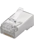 RJ45-liitin CAT 6 STP suojattu (10 kpl)