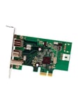 StarTech.com 3 Port 2b 1a låg profil 1394 FireWire PCI Express Card Adapter - FireWire-adapter