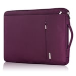 Landici 360 Protective Laptop Carrying Case Sleeve 13 13.3 Inch,Slim Computer Bag Cover Compatible with MacBook Air M1 2020,MacBook Pro 13/14 2021,13.5"Surface Laptop 3/4,Chromebook with Pocket-Purple