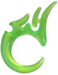 Gjennomsiktig Grønn Dragon Claw Expander Ørepiercing i Akryl 4 mm