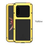 Fantasy Life Love Mei Powerful Case for Sony Xperia 10 II,Shockproof Waterproof Aluminum Metal Silicone Case(Yellow)