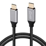 USB-C til USB-C Thunderbolt kabel - 10Gbps - Sort - 0,80m