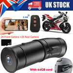 Motorcycle WiFi Helmet Dash Cam 170 Degree Fisheye Lens Waterproof Night Vision