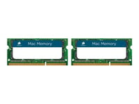 CORSAIR Mac Memory - DDR3 - kit - 8 Go: 2 x 4 Go - SO DIMM 204 broches - 1333 MHz / PC3-10666 - CL9 - 1.5 V - mémoire sans tampon - non ECC