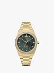 Vivienne Westwood VV244GDGR Women's Charterhouse Swarovski Crystal Bracelet Strap Watch, Gold/Green