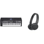 Yamaha PSR-SX600 Digital Keyboard - a Powerful Digital Workstation Keyboard & Sony WH-CH520 | Cuffie Wireless, Connessione Multipoint, con Microfono