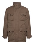 GANT Padded Flannel Field Jacket Brun