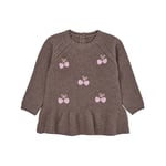 Copenhagen Colors Lambwool Blouse w  Frill & Bow Emb  Natural Melange | Beige | 110 cm