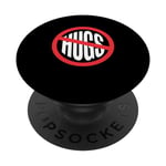 No Hugs Dont Touch Me Introverts Unite Anti-Social Graphic PopSockets PopGrip Interchangeable