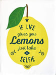 Half a Donkey If life gives you lemons,just take a selfie - Large Cotton Tea Towel