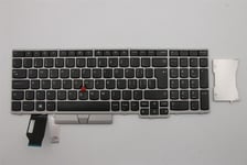 Lenovo ThinkPad E580 E590 Keyboard Swiss Silver 01YN726