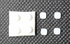 New 3DS XL Rubber Replacement Screw and Feet Covers - White - UK Dispatch