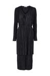 Coster Copenhagen - Maxikjole Plisse Dress Svart 38 Black 100 Vevd|Polyester