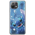 ERT GROUP Coque de téléphone Portable pour Xiaomi 11 Lite 4G/5G Original et sous Licence Officielle Disney Motif Stitch 002, Coque en TPU