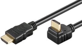 Goobay HDMI-kabel, rak hane till vinklad 270° hane, 5 meter