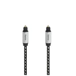 Câble audio à fibres optiques, connecteur ODT (Toslink), métal., 3,0 m - Neuf