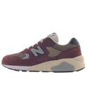 New Balance Mens 580v2 Trainers in Burgundy Textile - Size UK 7.5