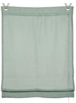 GARDINIA Paroi japonaise sans perçage, À pincer, Opaque, Translucide, Rideau froncé, Pièces de montage incluses, 2 barres de lestage, 2 crochets en V, Zen Silence, Arcs Vert, 60 x 140 cm (l x h)