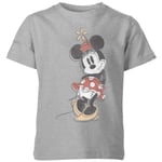Disney Minnie Offset Kids' T-Shirt - Grey - 11-12 Years - Grey