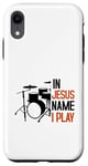 iPhone XR Musician Drummer Christian Community Drums Jesus Case