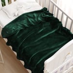 Exclusivo Mezcla Soft Fleece Baby Blanket Unisex Baby Swaddle Blanket Boys, Girls, Infant, Newborn Receiving Blankets Toddler and Kids Blankets for Crib Stroller (75 x 100 cm, Forest Green)