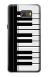 Black and White Piano Keyboard Case Cover For Samsung Galaxy C9 Pro