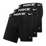 Nike Boxershorts Essential Micro 3-pack - Svart/vit adult 0000KE1015UB1