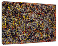 Jackson Pollock Oil Paint Number 5 Picture Paint Picture Reproduction Print On Framed Canvas Wall Art Home Decoration 20’’ x 12" inch (50x 30 cm) -38mm Depth