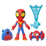 Marvel Spidey et Ses Amis Extraordinaires Web-Spinners, Figurine Spidey avec Accessoire Toile