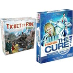 Days of Wonder | Ticket to Ride Europe Board Game | Ages 8+ | For 2 to 5 players & Z-Man Games | Pandemic The Cure | Board Game | Ages 8+ | For 2 to 5 Players