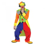 Bristol Novelty Mens Clown Tailcoat And Trousers - M