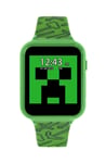 Minecraft Kids Green Silicone Strap Smart Watch