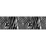 Frise de papier peint adhésive zèbres - 14 x 500 cm de Sanders&sanders noir et blanc