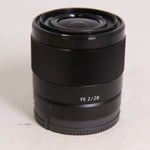 Sony Used FE 28mm f/2 Wide Angle Prime Lens