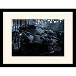 Batman v Superman Batmobile Mounted & Framed 30 x 40cm Print, MDF, Multi-Colour, 42 x 32 x 2.4 cm