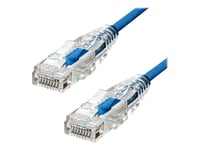 Proxtend Ultra Slim - Patch-Kabel - Rj-45 (Hane) Till Rj-45 (Hane) - 75 Cm - 3.6 Mm - Utp - Cat 6A - Halogenfri, Tvinnad - Blå