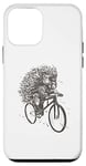 Coque pour iPhone 12 mini Porc-épic amusant à faire du vélo – Pour homme, femme, enfant