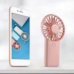 4000 mAh Handheld Mini Fan Silent Air Cooler Portable Desk Fans for Home 25x78x150mm-Pink