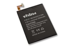 Vhbw Li-Ion Batterie 2600mah (3.8v) Pour Téléphone Portable Smartphone Htc M8t, M8w, M8x Comme B0p6b100, 35h00214-00m, 35h00214-01m.