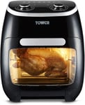 Tower Xpress 5-In-1 Manual Air Fryer Oven,Rapid Air Circulation,Timer,11L, 2000W