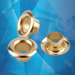 Brass Eyelets Grommets With Washers For Leather Craft Sewing Gold