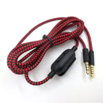 Cable Audio De Rechange Pour Casque De Jeu Logitech G Pro X G433/G233 Alpha (Rouge)