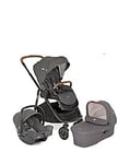 Joie Versatrax Trio Travel System - Shell Grey (Recycled Fabric)