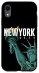 Coque pour iPhone XR Enjoy Cool New York City Statue Of Liberty Skyline Graphic