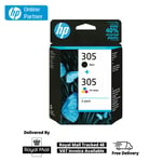 HP 305 Black & Colour Ink Cartridge For HP DeskJet 2720 Printer, 3YM61AE 3YM60AE