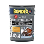 BONDEX - Lasure Bois Protection Extrême - Anti-UV/Humidité - Haute Résistance - Séchage Rapide - 5L - Chêne Clair