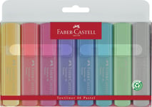 Faber-Castell 154681 Textliner Pastel Highlighter Pen (Pack of 8) 1546 Pastel